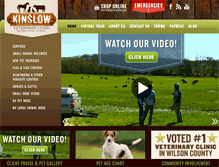 Tablet Screenshot of kinslowvetclinic.com